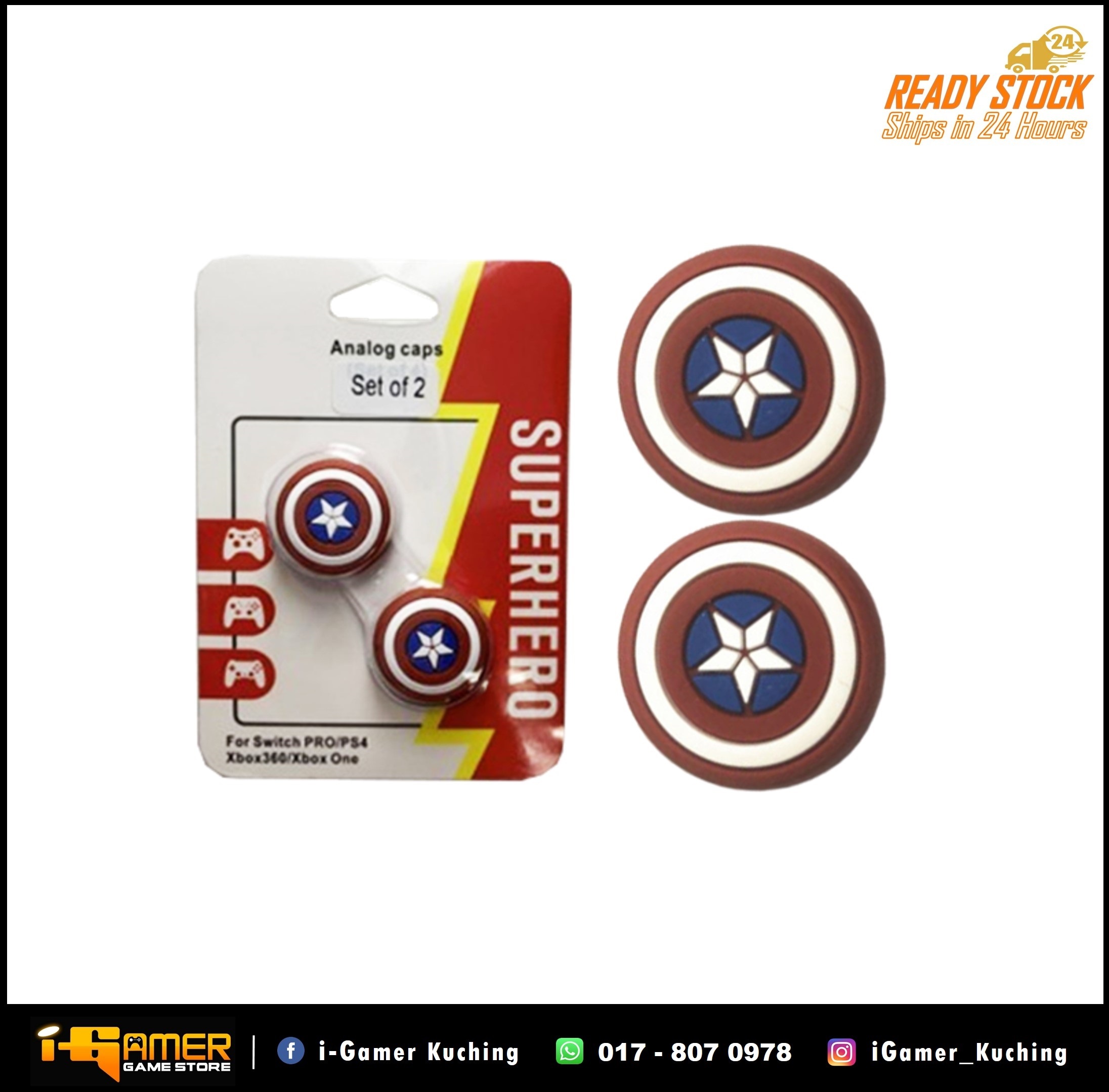 NS THUMB GRIP (SUPER HERO) – i-Gamer Game Store