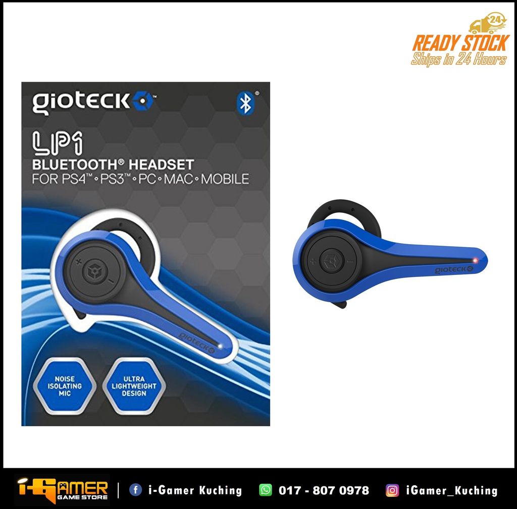 PS4 GIOTECK LP1 BLUETOOTH HEADSET – i-Gamer Game Store