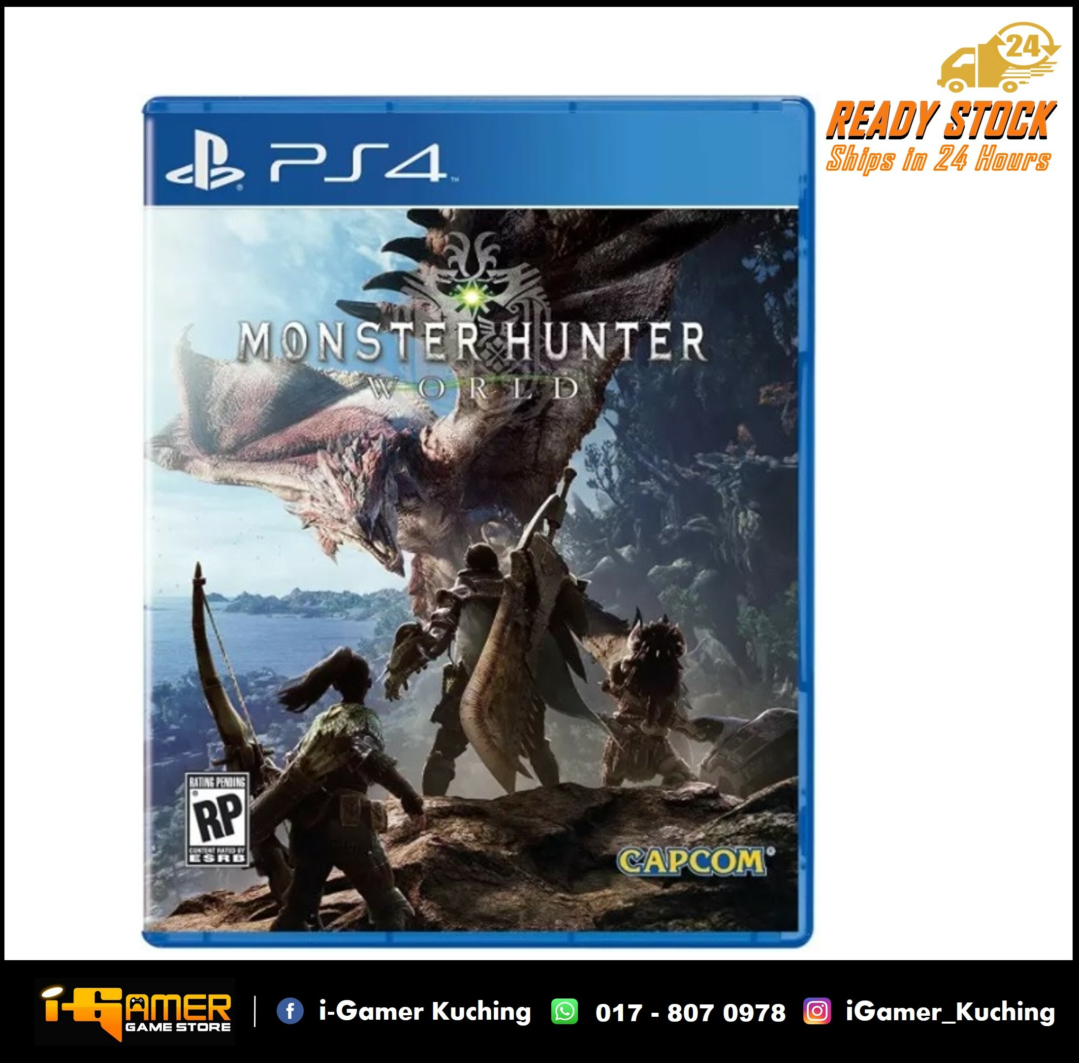PS4 MONSTER HUNTER WORLD (US R1/ENG) – i-Gamer Game Store