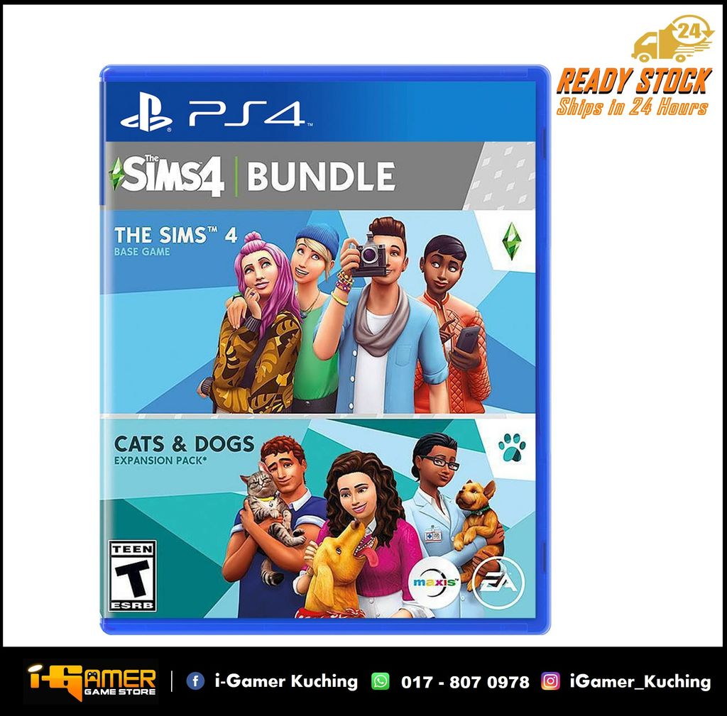 PS4 THE SIMS 4 + CATS & DOGS BUNDLE (US R1 ENG).JPG