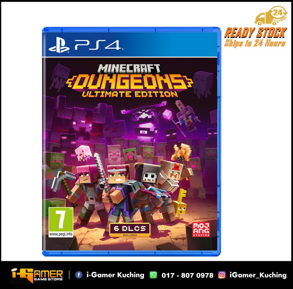 PS4 MINECRAFT DUNGEONS ULTIMATE EDI (EUR R2 ENG CHN SUB 中文字幕).JPG