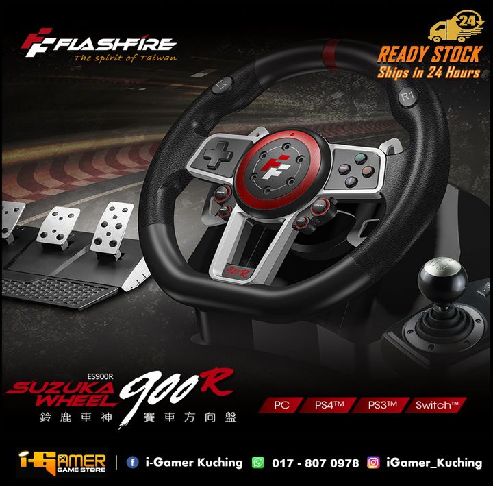 PS4PS3PC FLASHFIRE SUZUKA RACING WHEEL -1