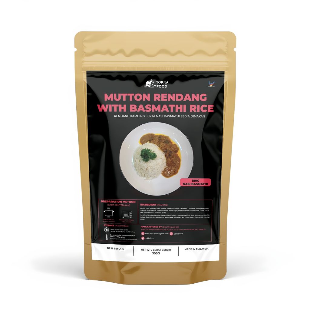 mutton rendang rice