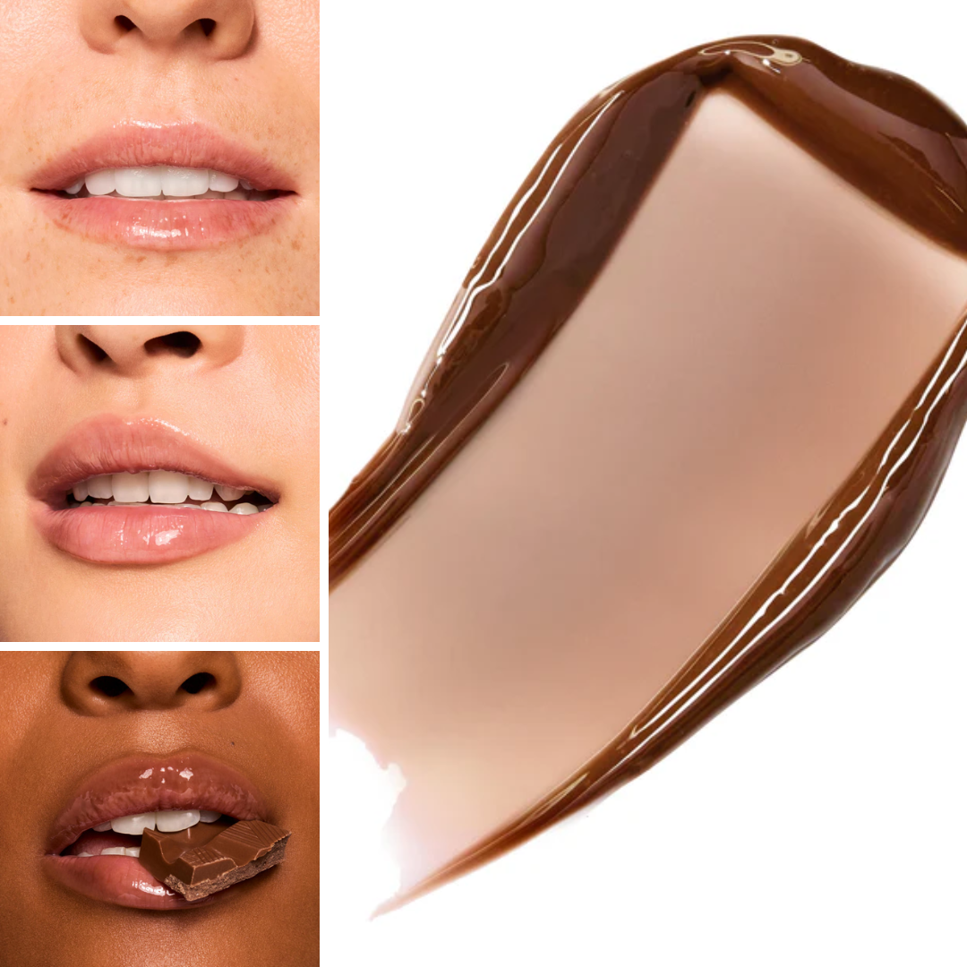Fresh Kiss Glossy Balm Chocolate Milkshake - Sheer chocolate brown