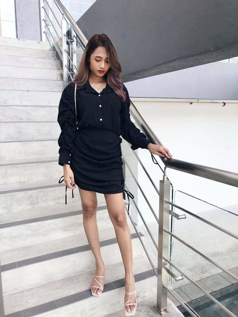 Black Drawstring Dress 2.jpg