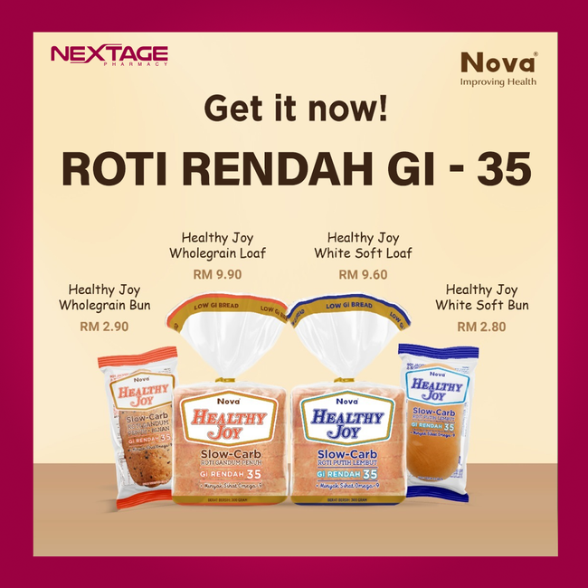 Farmasi Nextage | Things you need to know! - Healthy-Joy Roti Rendah GI