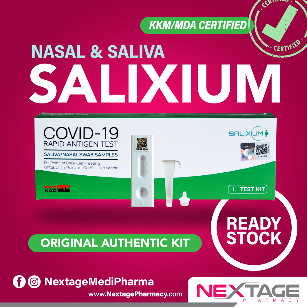 READY STOCK = Salixium MALAYSIAN MADE COVID19 Rapid Antigen SelfTest