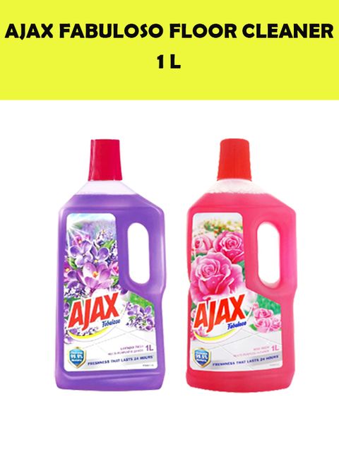 Ajax Fabuloso Multi Purpose Floor Cleaner Eliminates 99.9% Bacteria [1  Litre] - Lavender/Rose Fresh – Wunilink Grocer