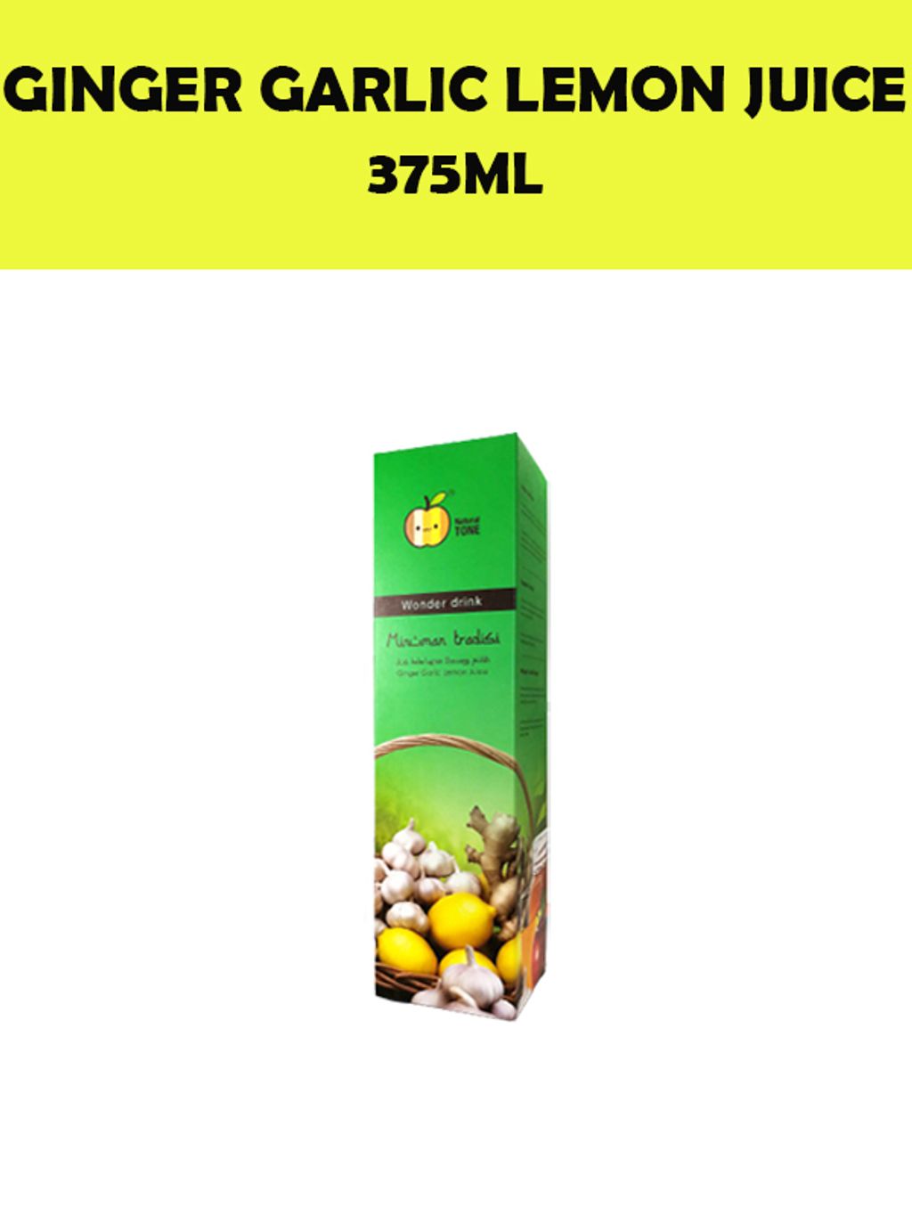 Natural Tone Wonder Drink Ginger Garlic Lemon Juice / Jus Halia Lemon