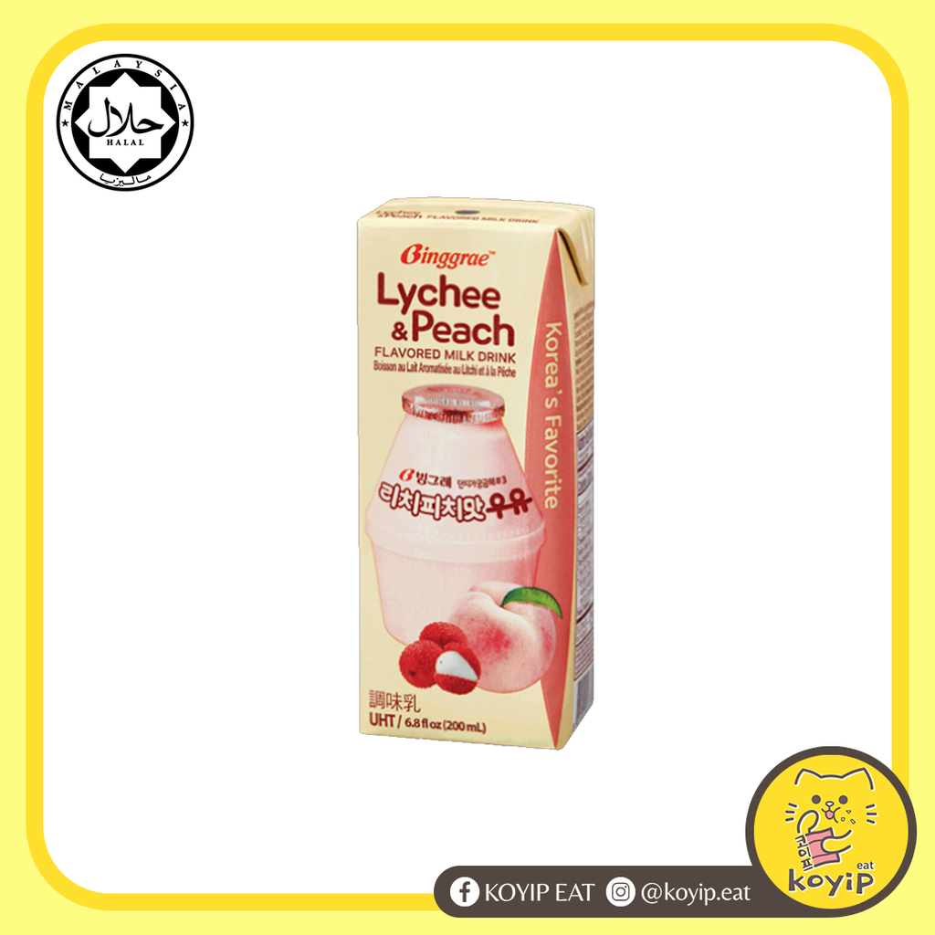 Koyip Eat Ready Stock Binggrae Banana Milk Banana Melon Strawberry Lychee Peach 0ml Halal Korea Milk 韩国牛奶