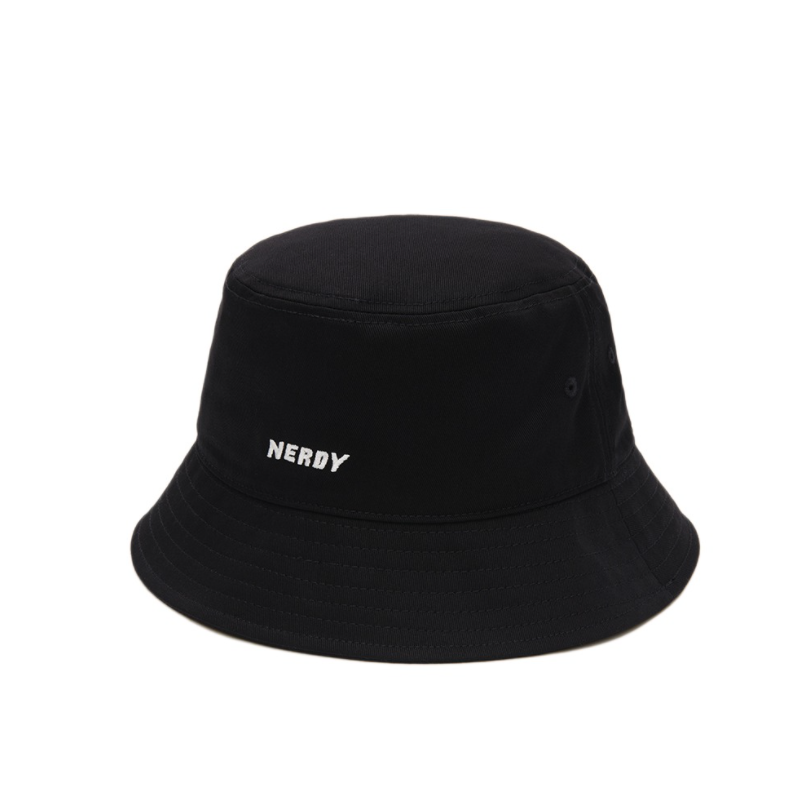 NERDY] DNA TWO-WAY BUCKET HAT - BLACK 