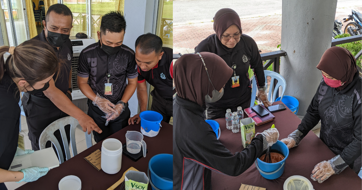 Tapah Prison Officers Making Soaps