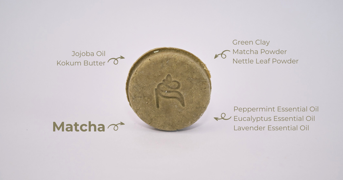 Green Tea & Mint Shampoo Bar Ingredients