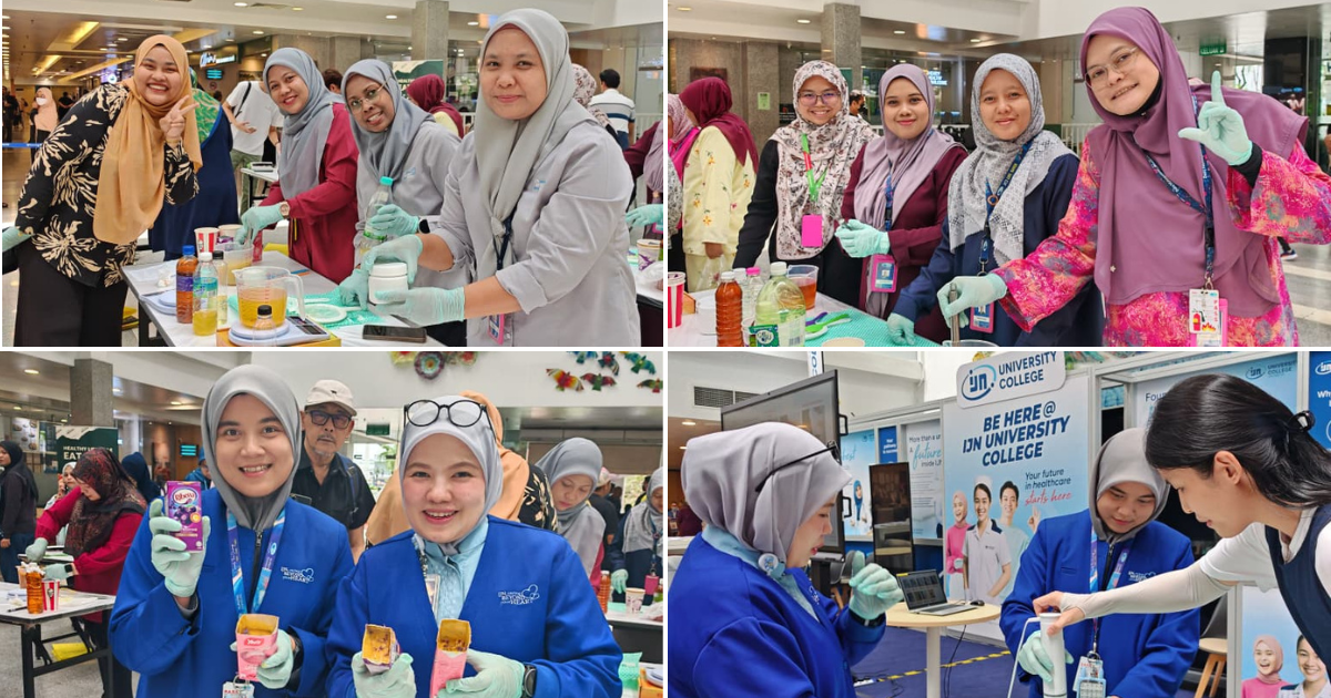 Participant enjoying UCO soap workshop