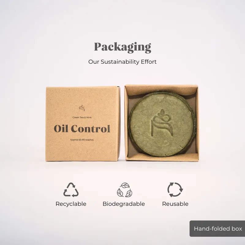 Green Tea & Mint Shampoo Bar packaging