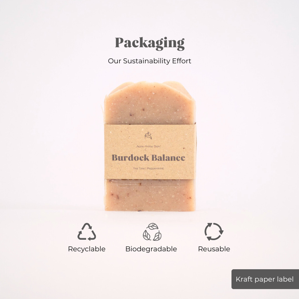 Burdock Balance Homemade Soap packaging