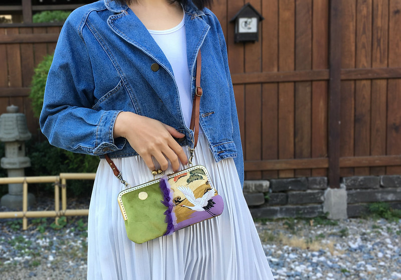 斜背長夾錢包 gamaguchi purse clasp clutch kisslock bag 風后妃設計