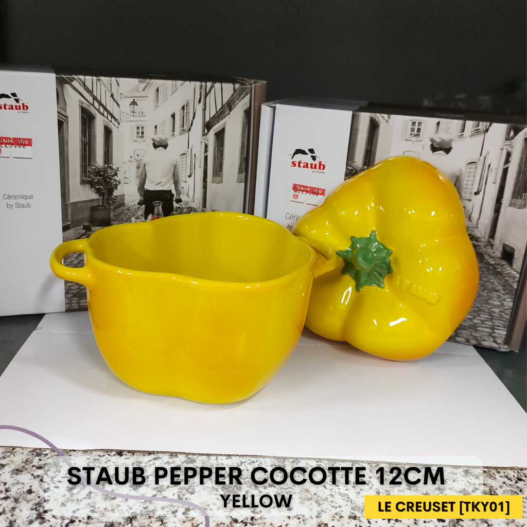 Staub Pepper Cocotte 12cm/0.45L Yellow Aussie2My
