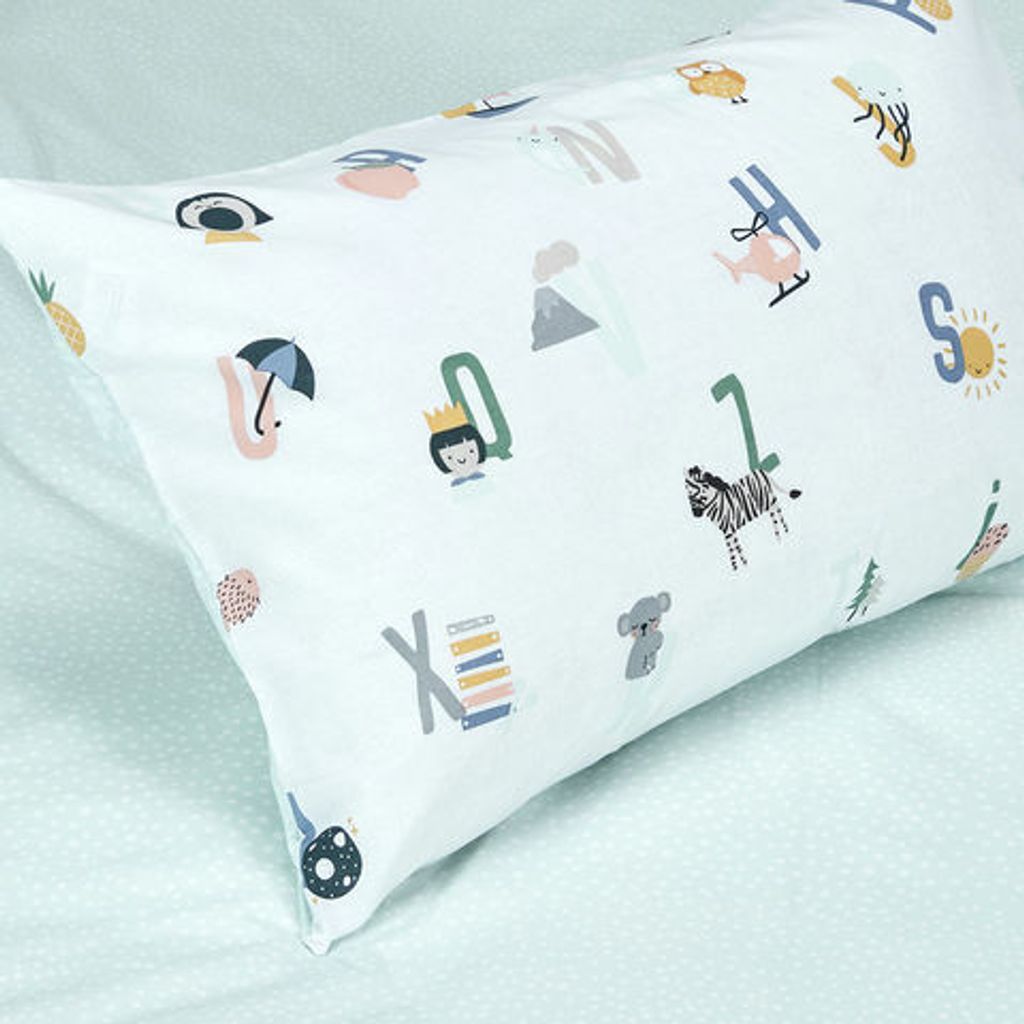 Anko Reversible Quilt Cover Set Single Alphabet Aussie2My