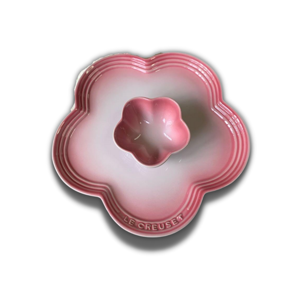 Le Creuset Flower Plate Set of 2 Powder Pink Aussie2My