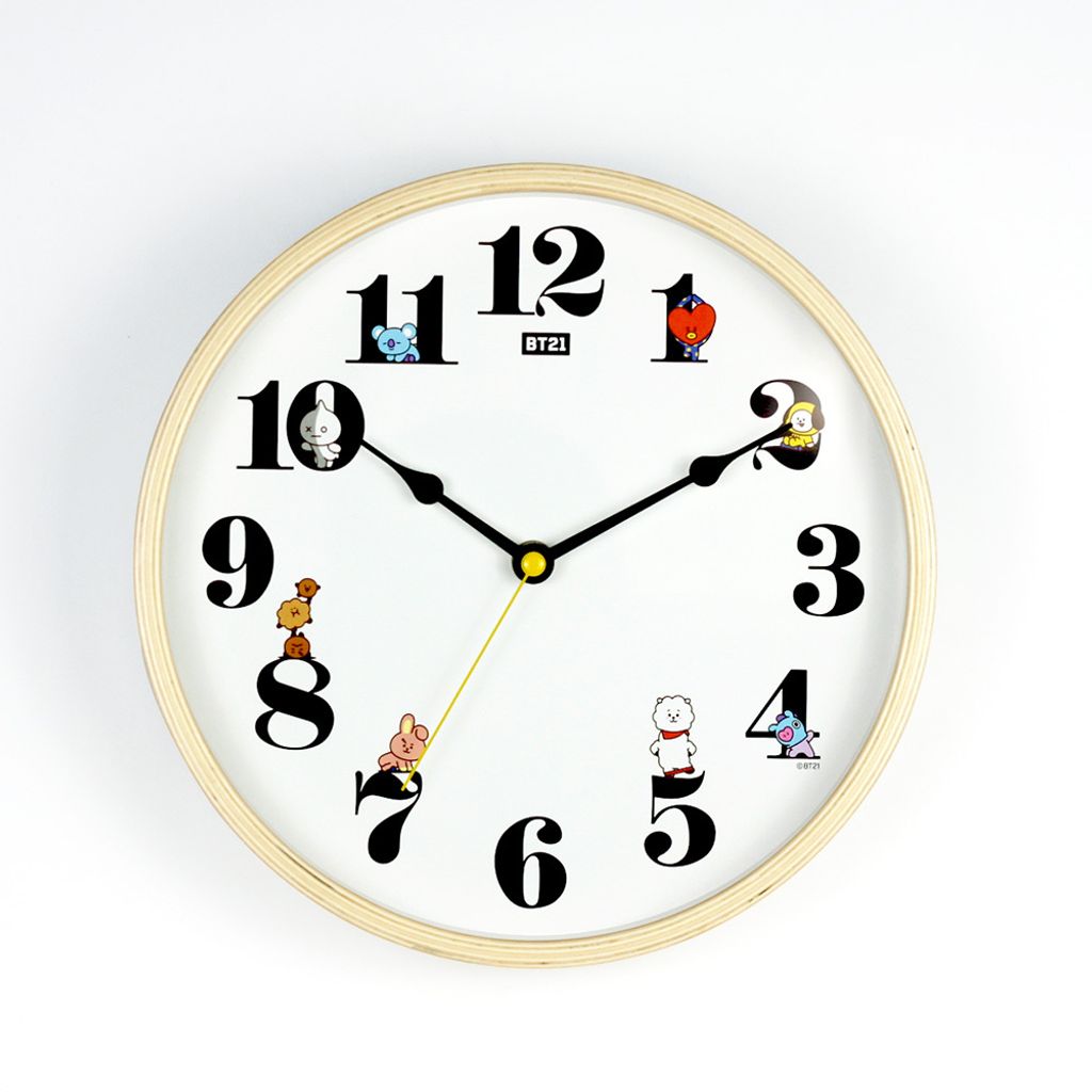 BT21 yuga 2 wall clock-1000x1000