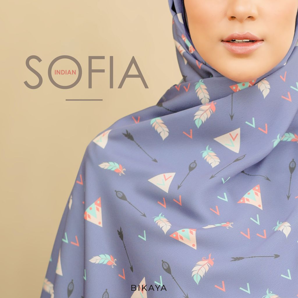 INDIAN - Sofia Matte satin shawl