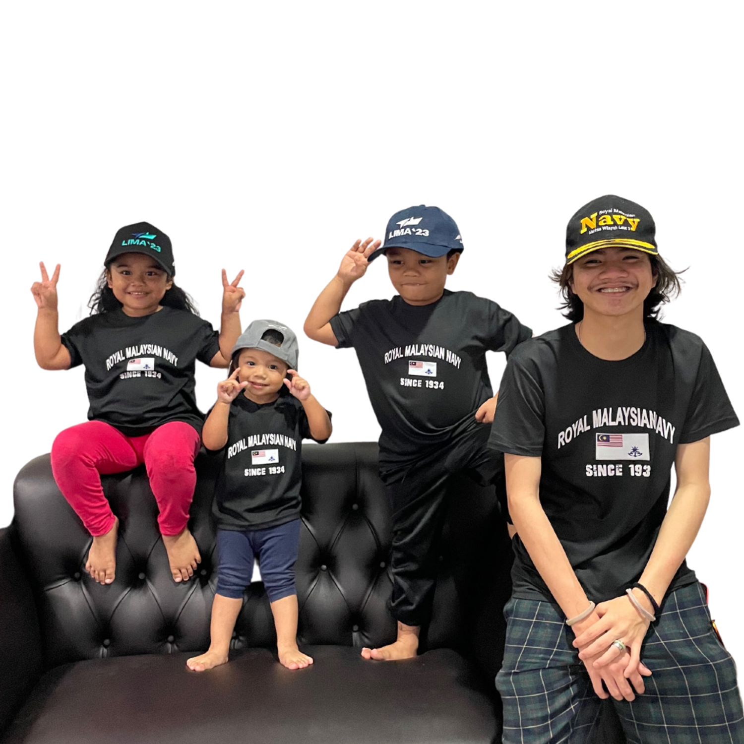The Roslan Clan Enterprise | NAVY ROUND NECK SHIRT (KIDS)