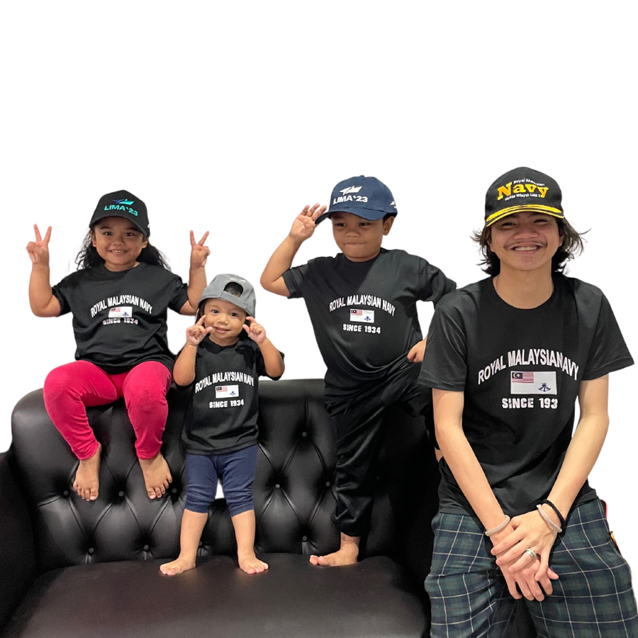 The Roslan Clan Enterprise | NAVY ROUND NECK SHIRT (KIDS)