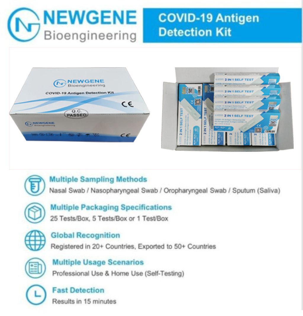 NEWGENE HYGEIA COVID 19 Home Self Test Rapid Antigen Kit RTK Lebelle Shop