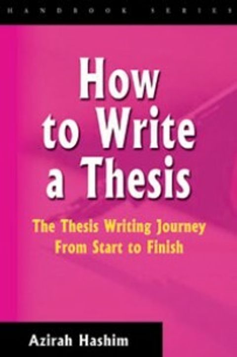 thesis writing journey