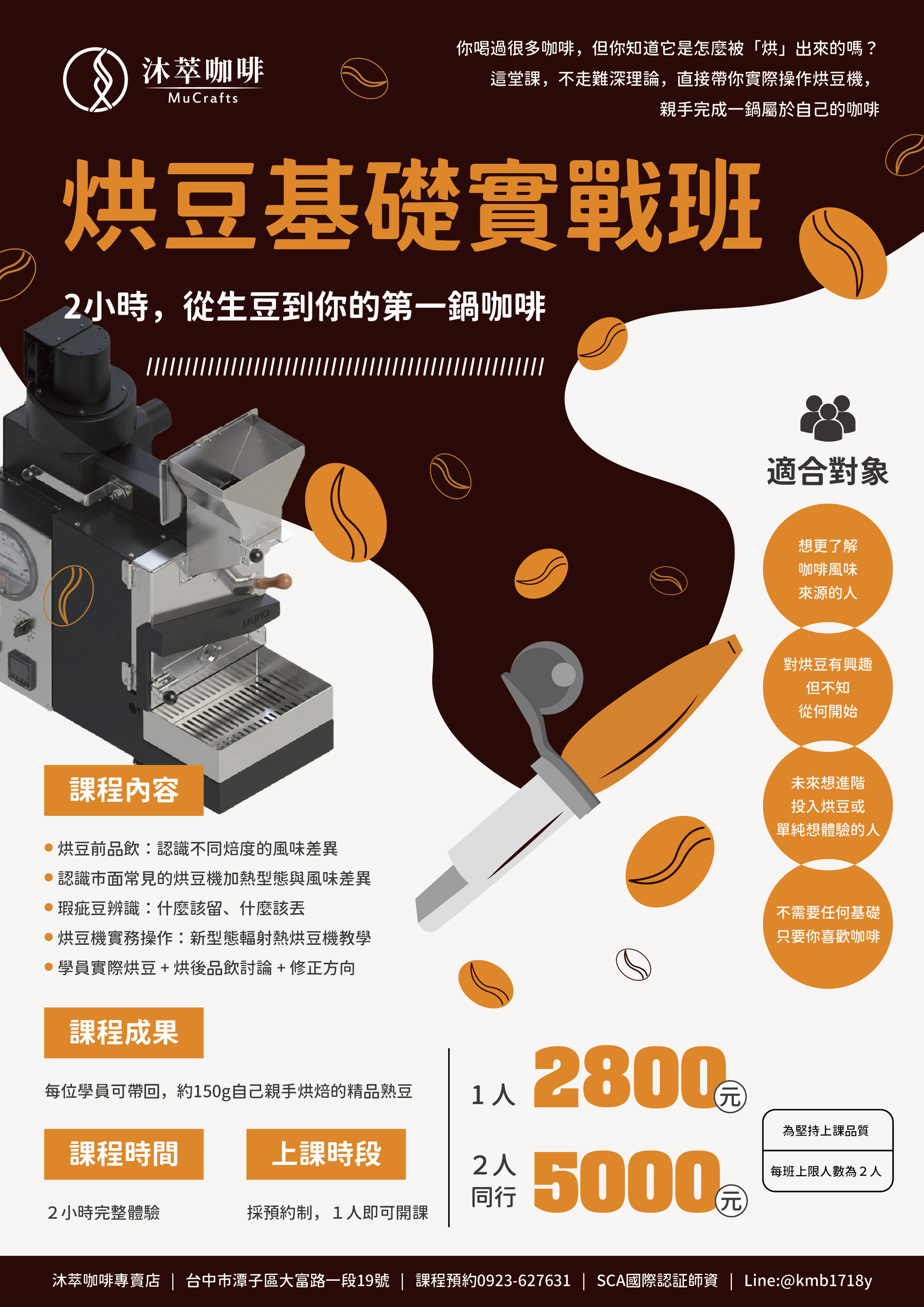 沐萃咖啡-烘豆基礎班