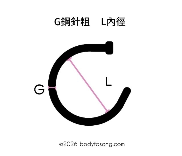 尺寸怎麼看-鼻環
