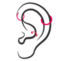 耳輪穿洞ear pircing-Helix