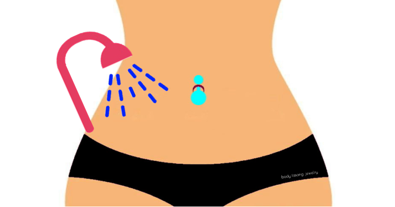 穿肚臍環的清潔方法