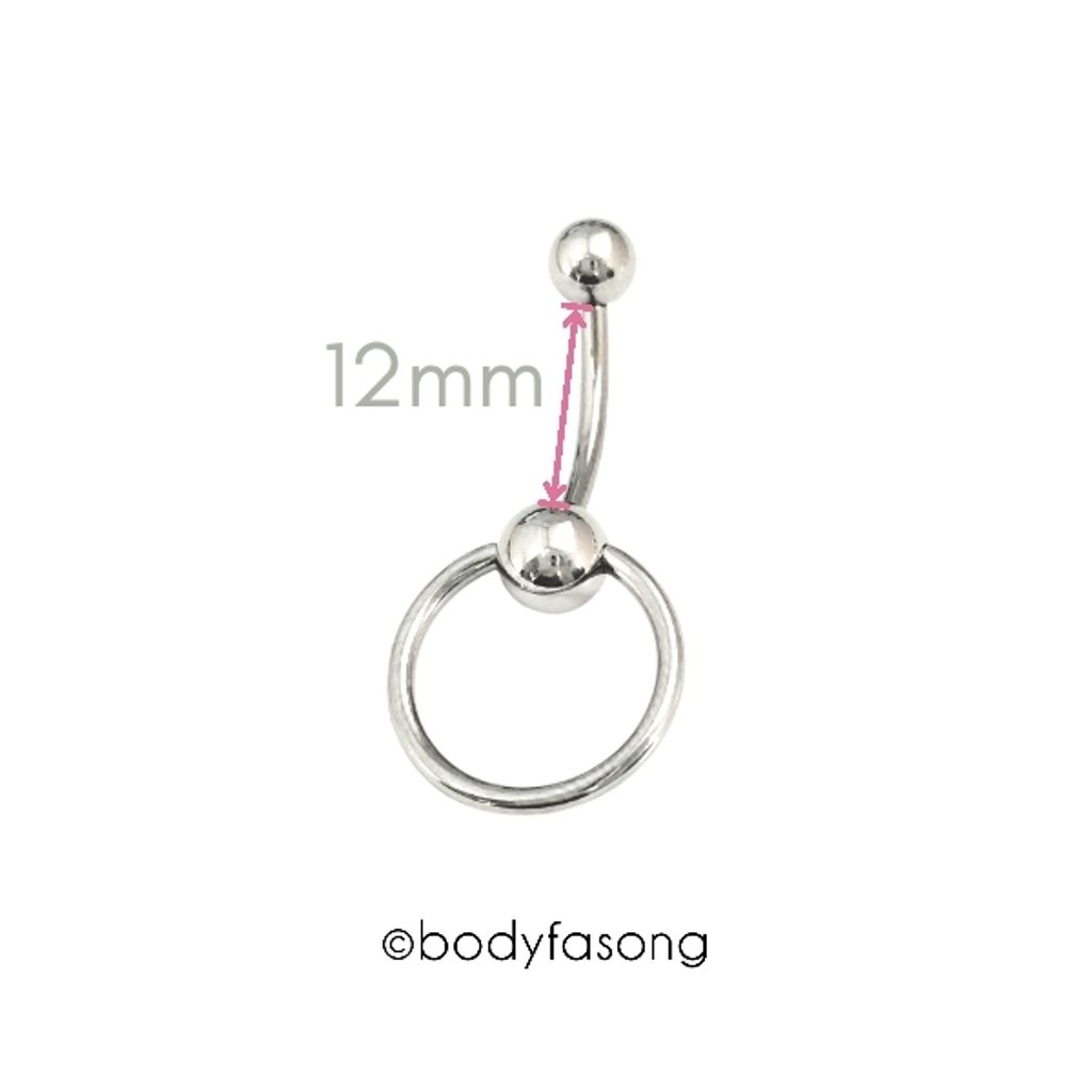 cbr shape活動式肚臍環_size12mm