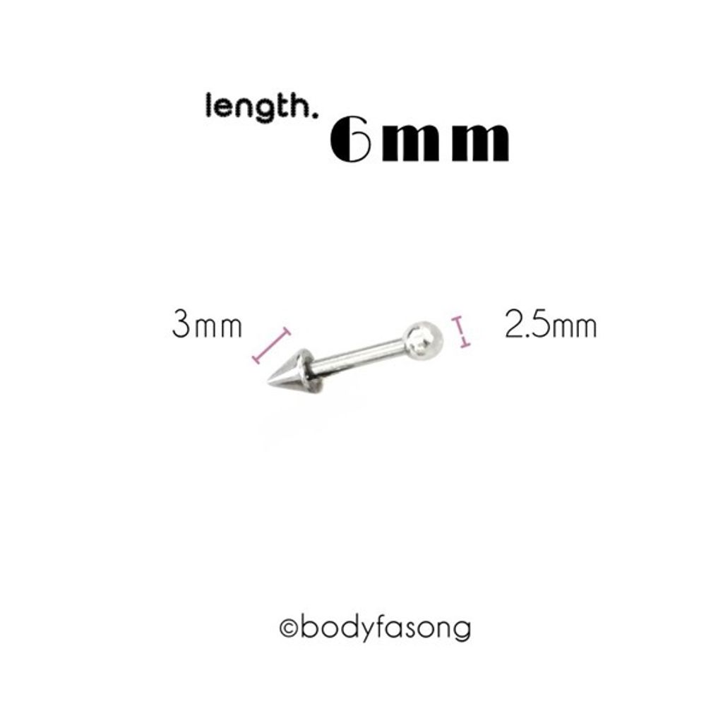 16G錐形耳針_長6mmx錐3