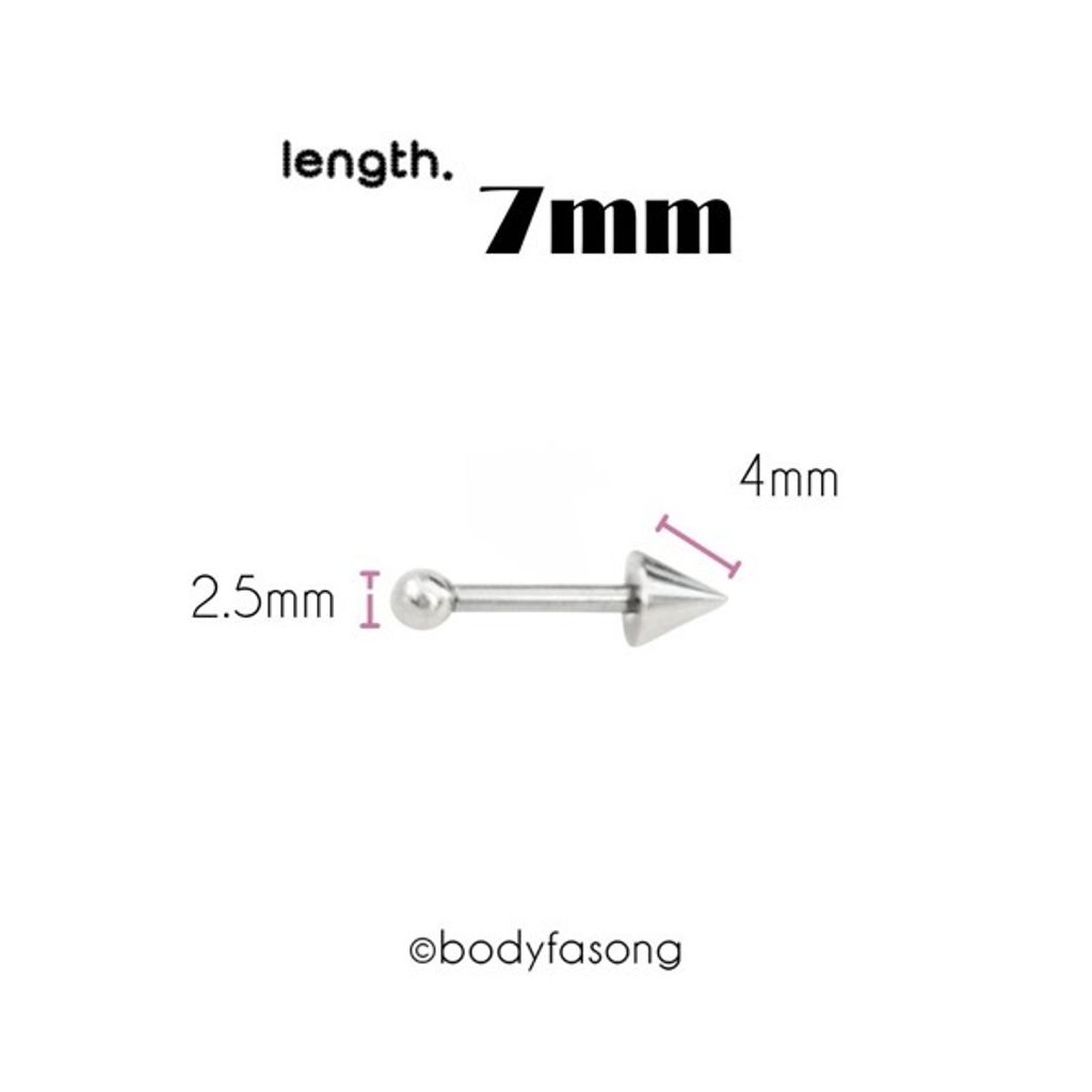 16G錐形耳針_長7mmx錐4