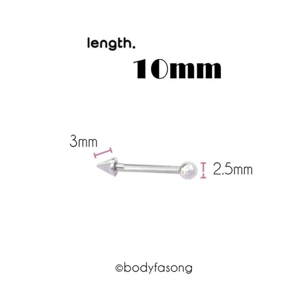16G錐形耳針_長10mmx錐3