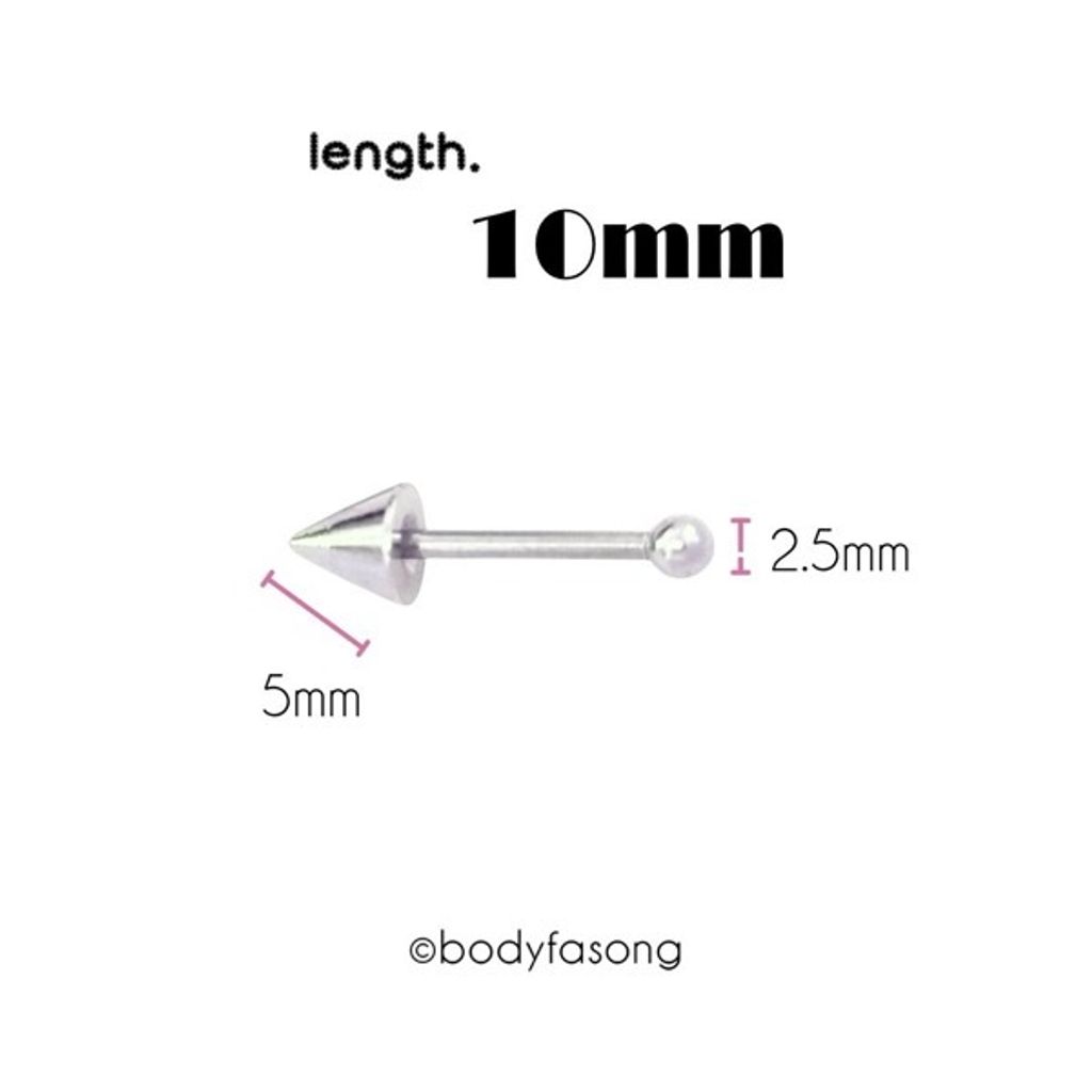 16G錐形耳針_長10mmx錐5