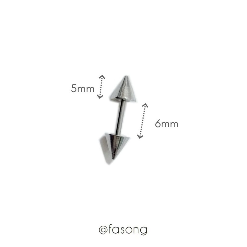 16G錐形耳軟骨釘6mmx5