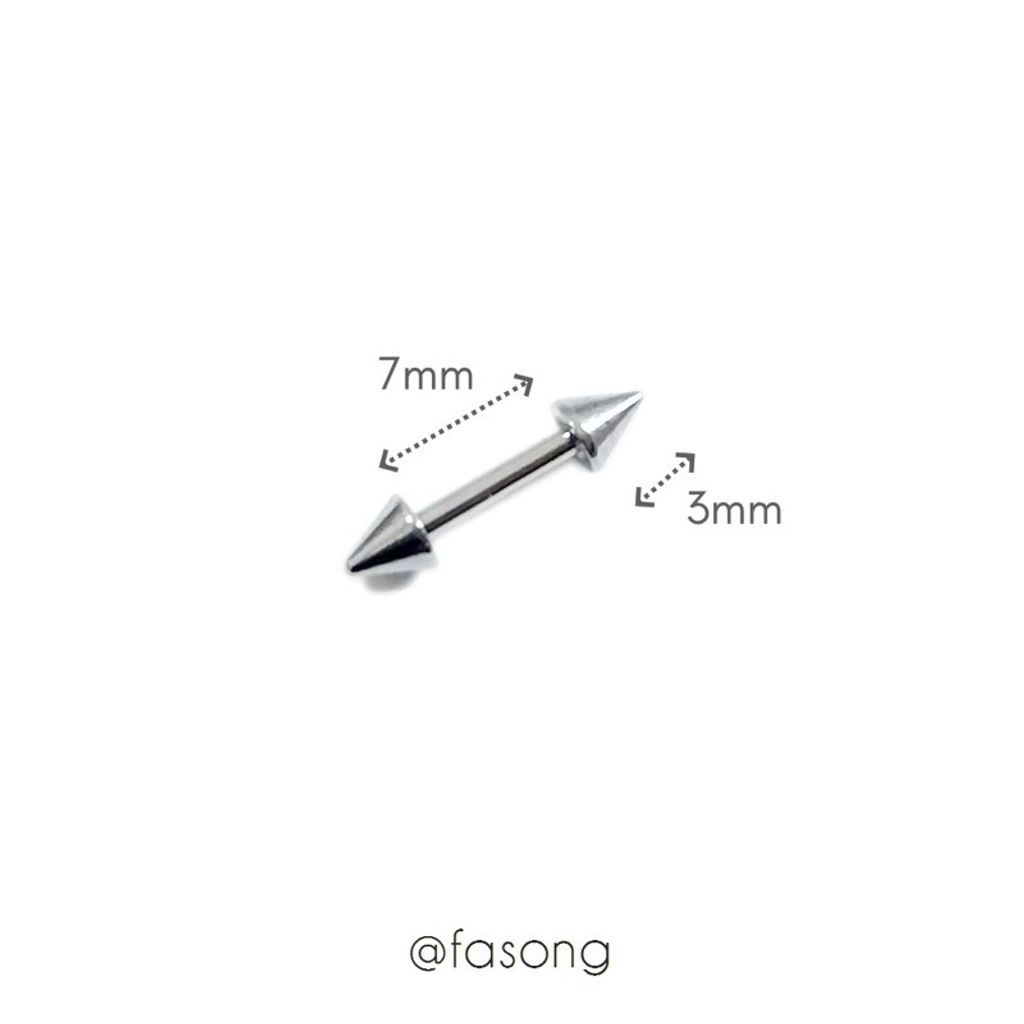 16G錐形耳軟骨釘7mmx3