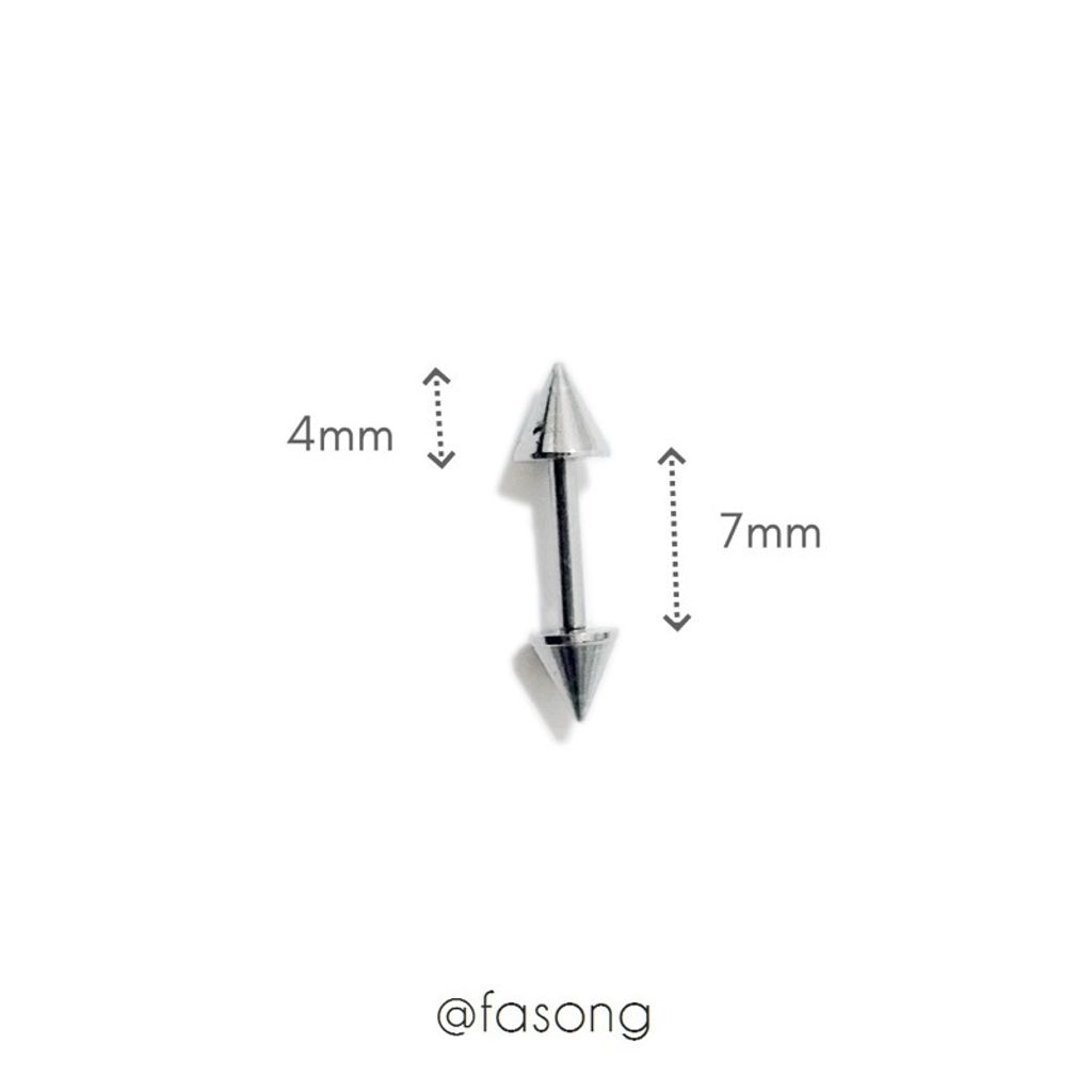 16G錐形耳軟骨釘7mmx4