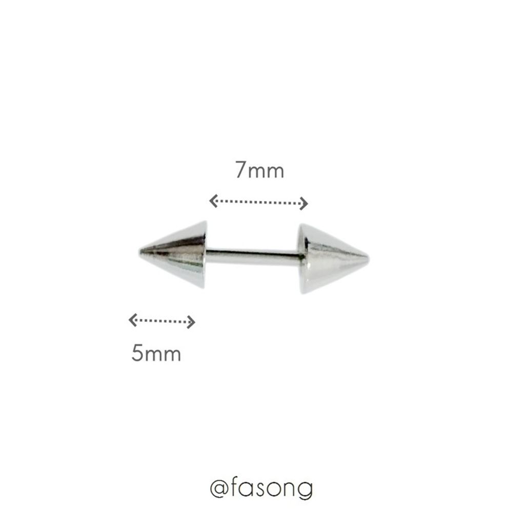 16G錐形耳軟骨釘7mmx5
