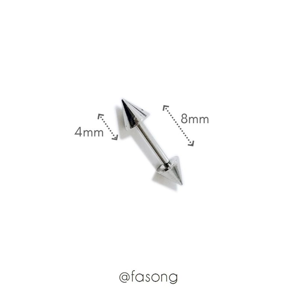 16G錐形耳軟骨釘8mmx4