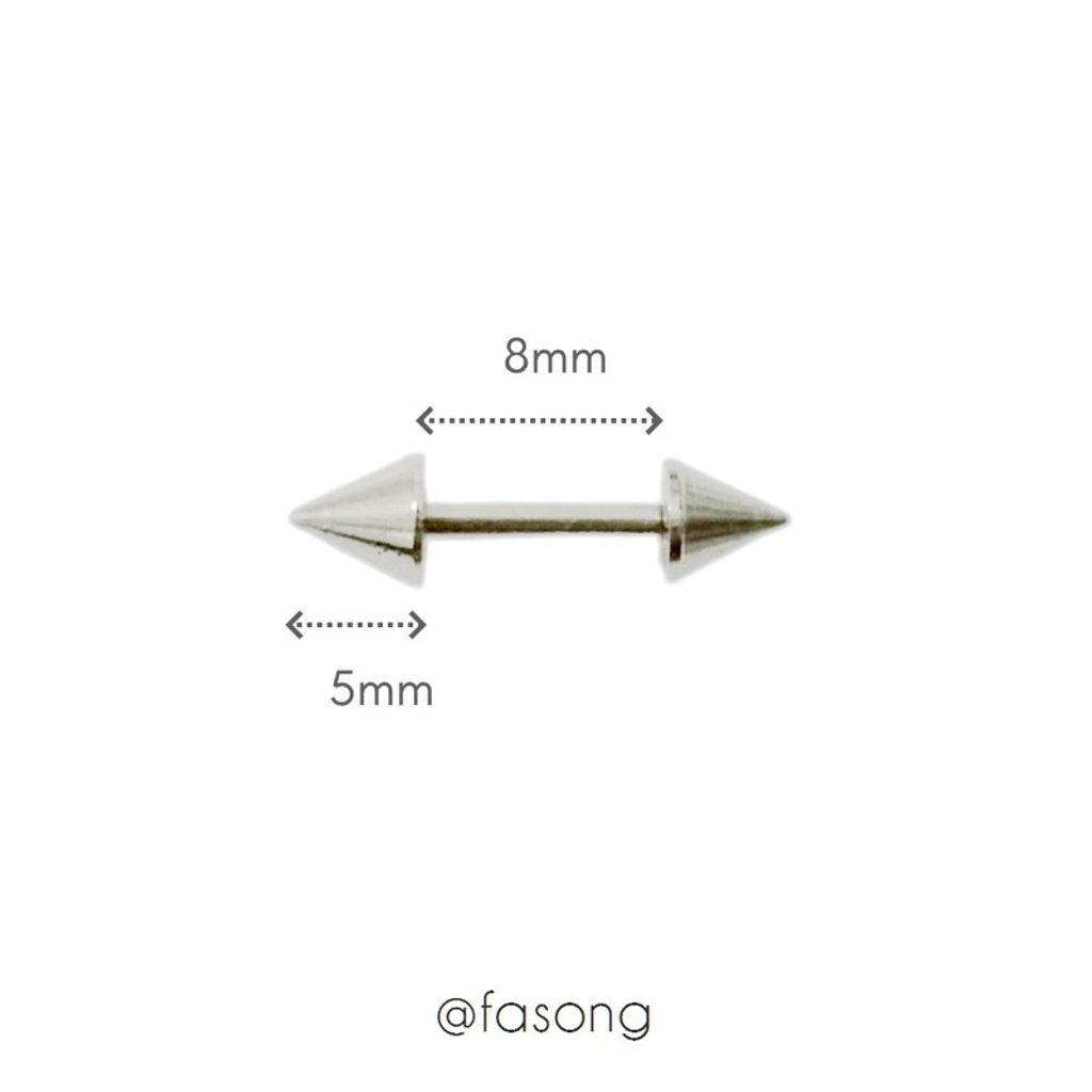16G錐形耳軟骨釘8mmx5