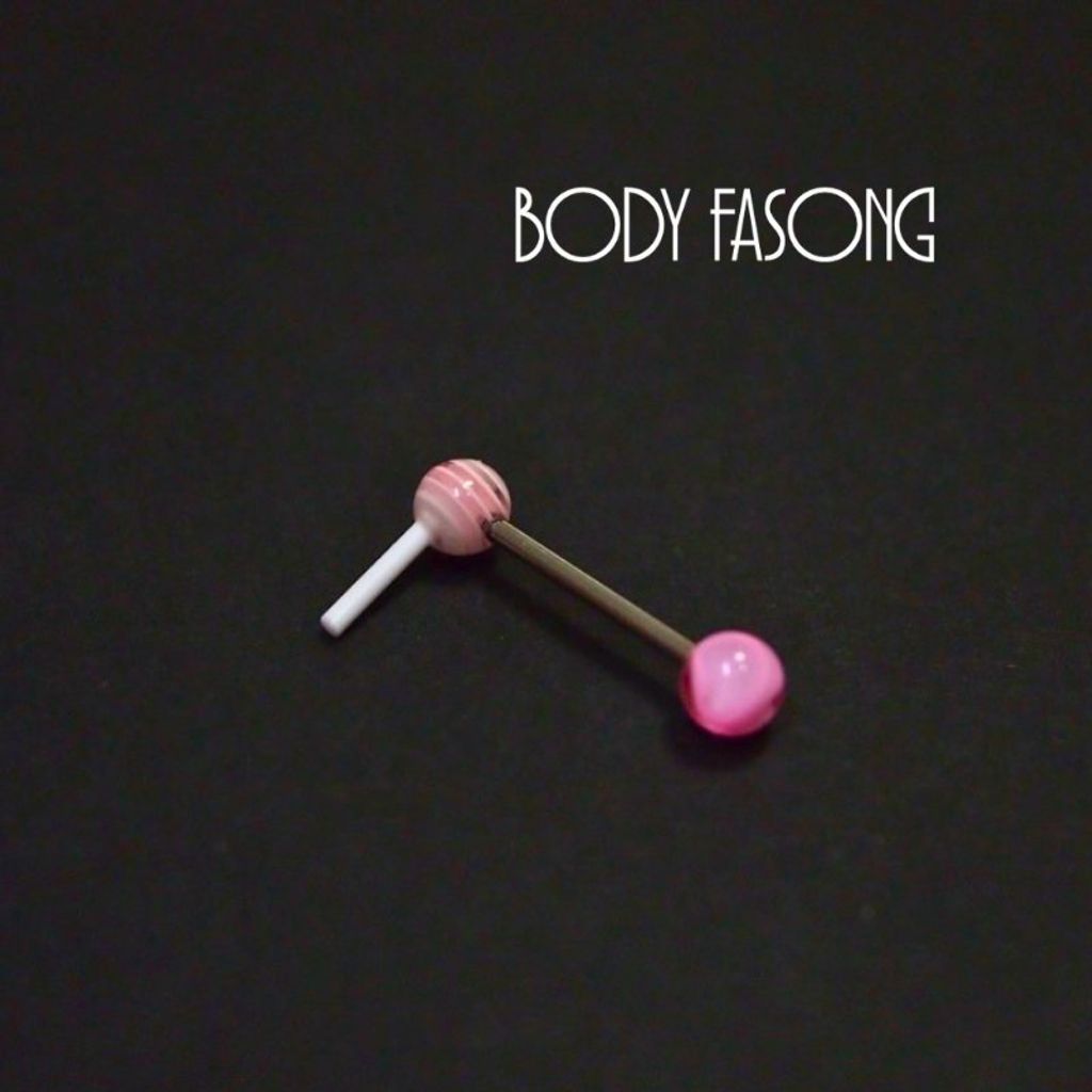 舌環 lovely lollipop－棉花糖粉