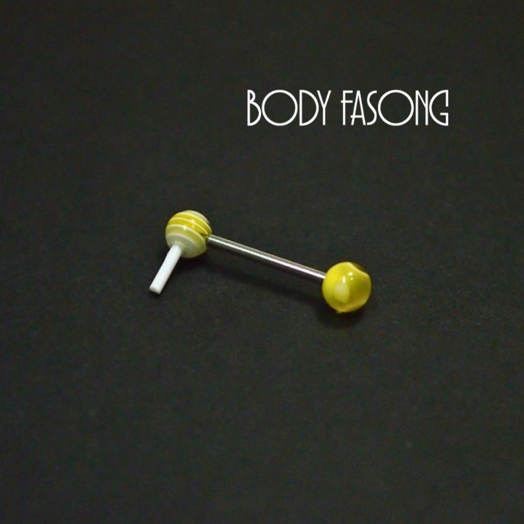 舌環 lovely lollipop－檸檬黃