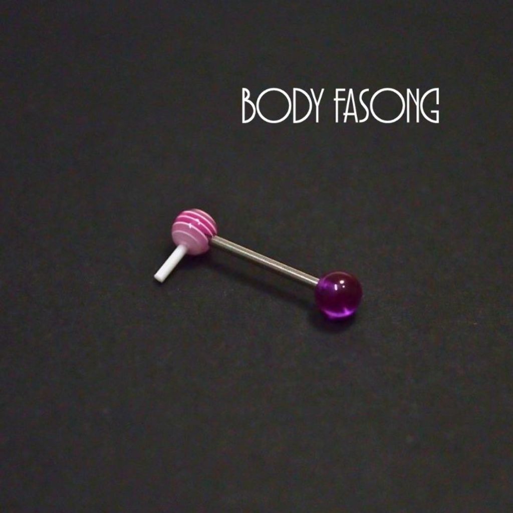 舌環 lovely lollipop－藍莓紫