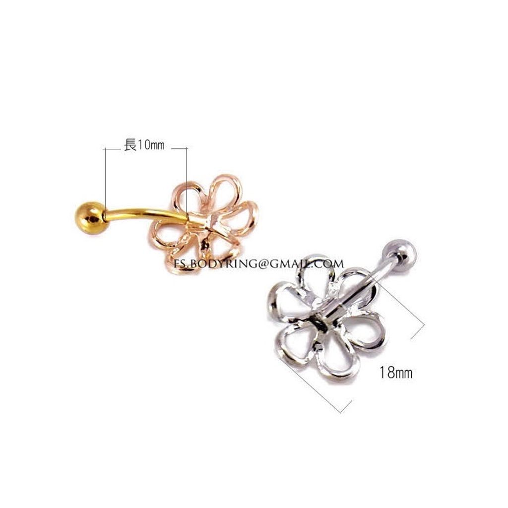 夢幻花精靈_肚臍環 尺寸