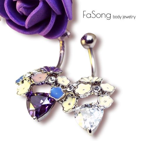 花團錦簇肚臍環